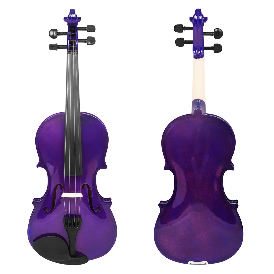 Lila Violine 4/4 Ahorn Panel Geschenk für Anfänger Violine Schönes Geschenk Geeigneter Musikkurs Studie mit Violine Praktische Teile