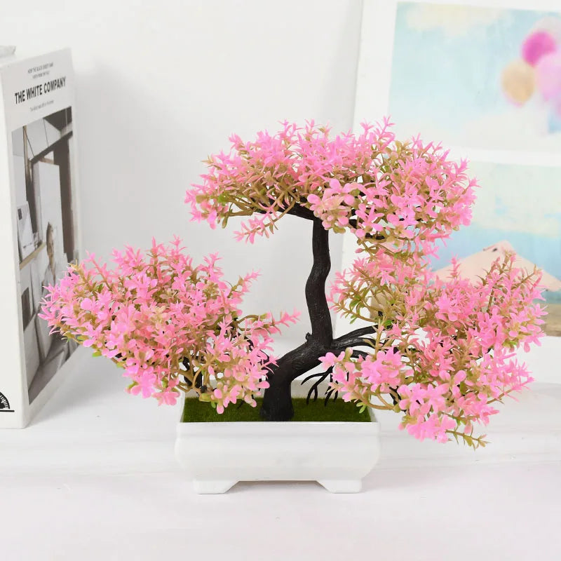 Künstliche Pflanzen Bonsai Kleiner Baum Topf Gefälschte Pflanze Blumen Topf Ornamente Für Home Zimmer Tischdekoration Hotel Garten Dekor