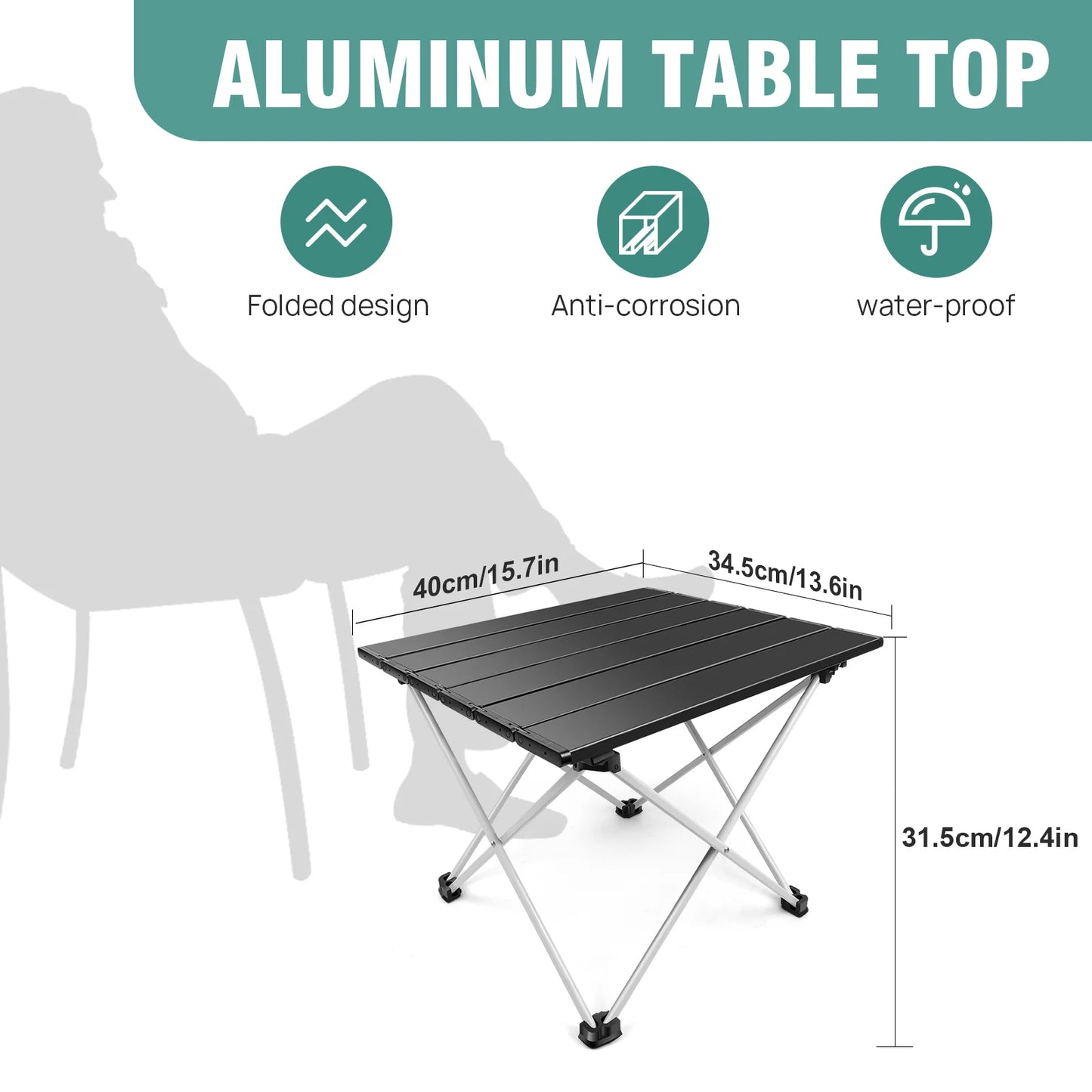 EFAN Ultralight Portable Folding Camping Table Foldable Outdoor Dinner Desk High Strength Aluminum Alloy For Garden Party Picnic