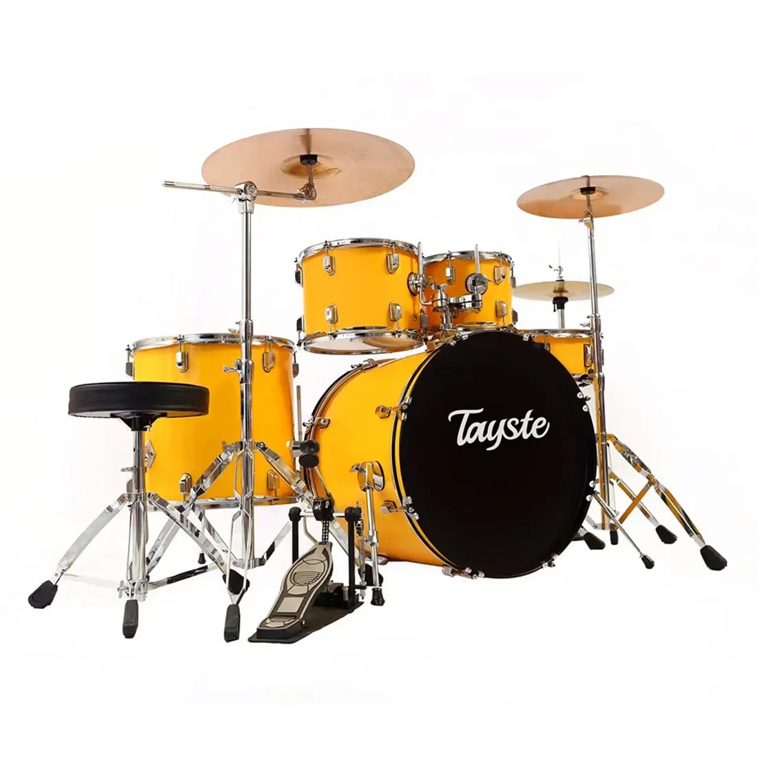 High Vintage China High-End-Schlagzeug 5 Toms 3 Becken Jazz Drum Kit mehrere Farben Wahl zum Verkauf