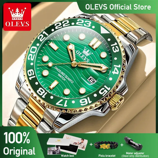 OLEVS 3610 Herrenuhr Original Mode Marke Wasserdichte Quarzuhr Sport Uhren Luxus Männer Automatische Datum Uhr Für Männer Reloj