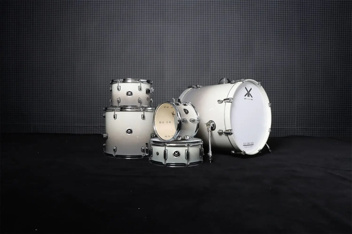 Niedriger Preis Performer Series 5-Drum-Set Hi Hat und Beckenständer-Drum-Kit