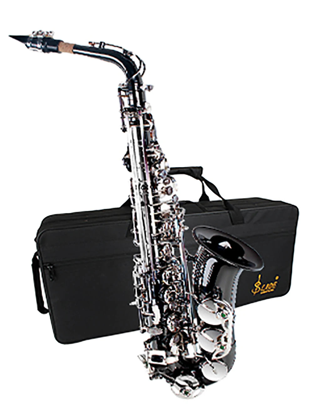 Slade alto saxophon eb profession elles holz blasinstrument hochwertiges messing premium schwarz vernickelt eb e flaches alto sax