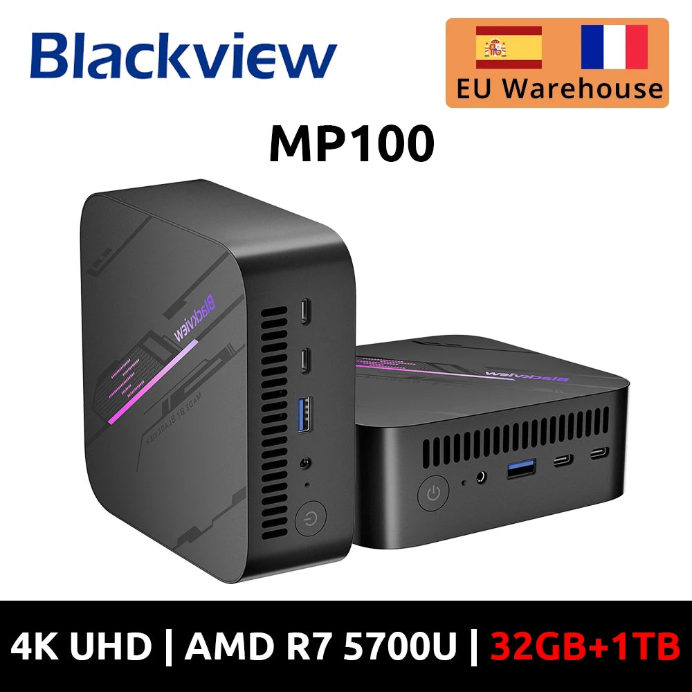 BLACKVIEW MP100 Mini-PC - Kompakte Power mit AMD Ryzen 7