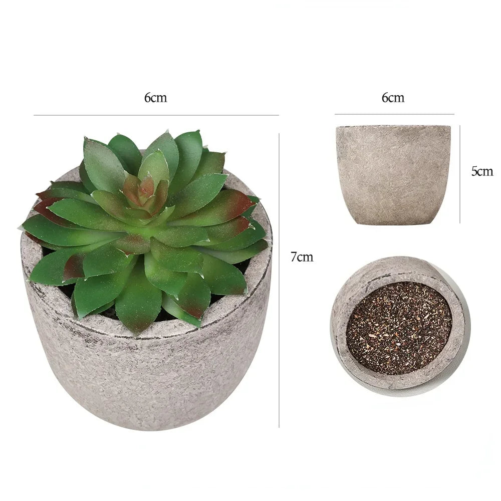 Mini künstliche Aloe Pflanzen Bonsai kleine simulierte Baum Topfpflanzen gefälschte Blumen Büro Tisch Topf Ornamente Hausgarten Dekor