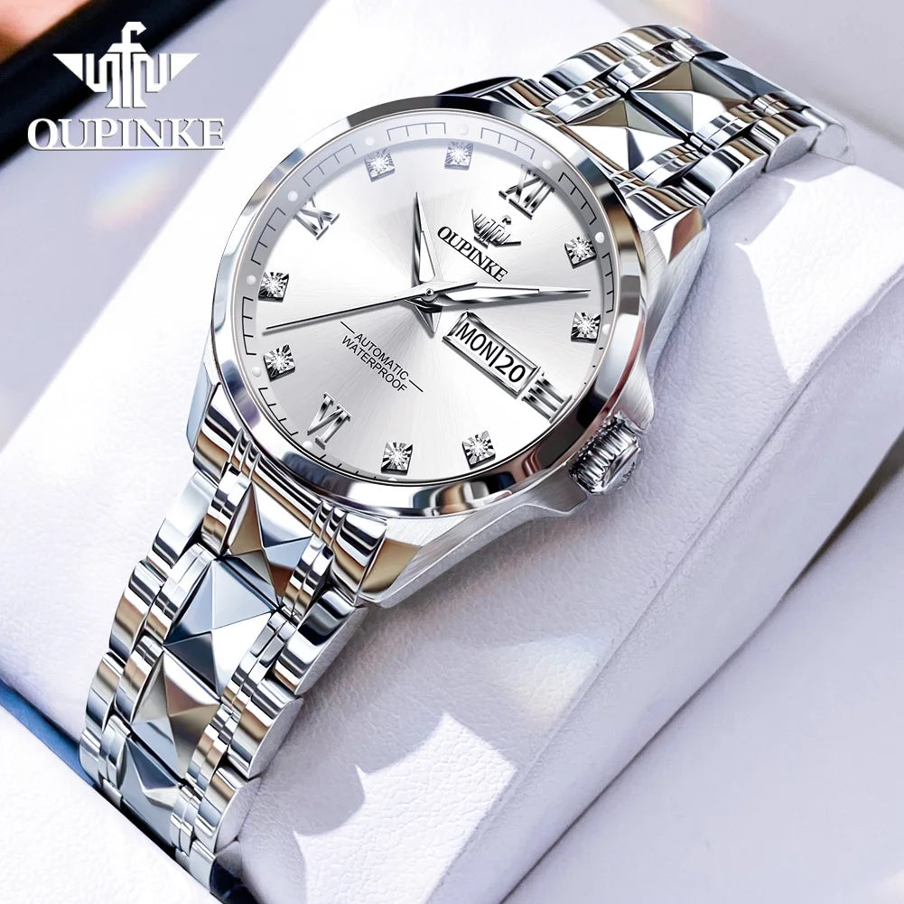 OUPINKE 3262 Luxury Brand Watch Original Couple Watch Automatic Mechanical Watch High Gift Set Men's Women's Waterproof Watch