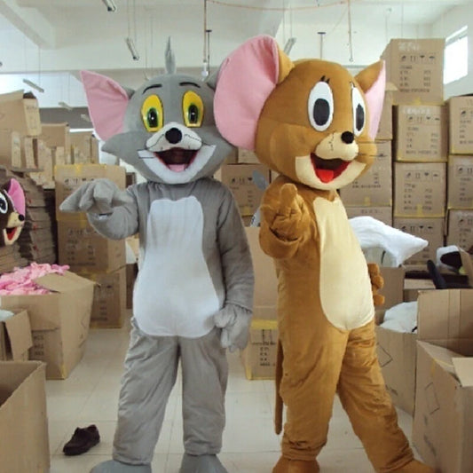 Tom & Jerry Maskottchen-Kostüme - Das kultige Katz-und-Maus-Duo