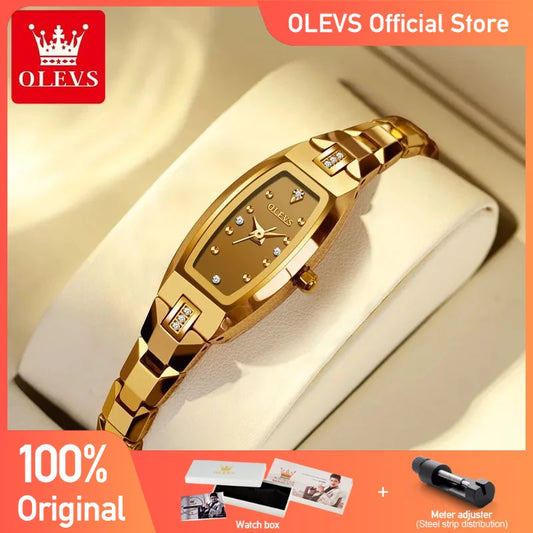 OLEVS frauen Uhren Wasserdicht Lmported Bewegung Elegante Rosa Edelstahl Strap Damen Quarz Armband Uhr Set