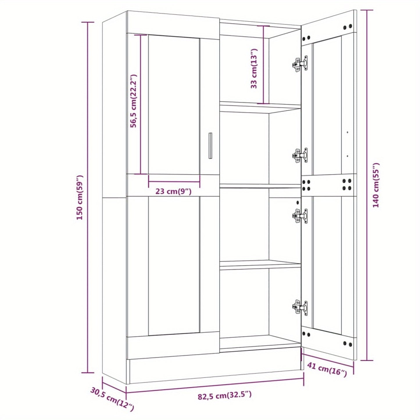 Vitrine "Smoked Oak" - Zeitlose Eleganz für Ihr Zuhause