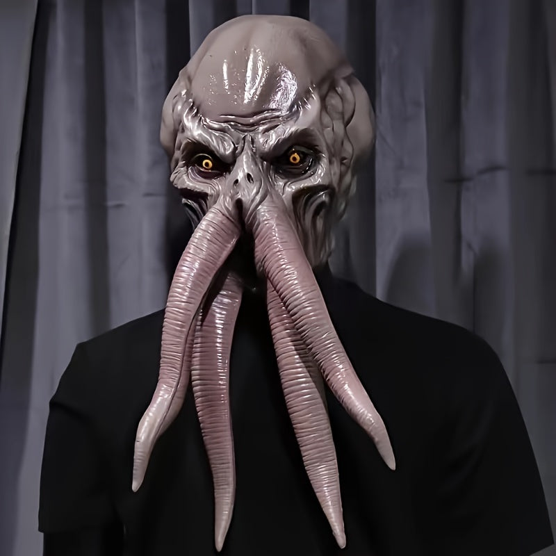 Baldur's Gate 3 Inspired Latex Demon Mask - Handwashable, Street Style Halloween Accessory