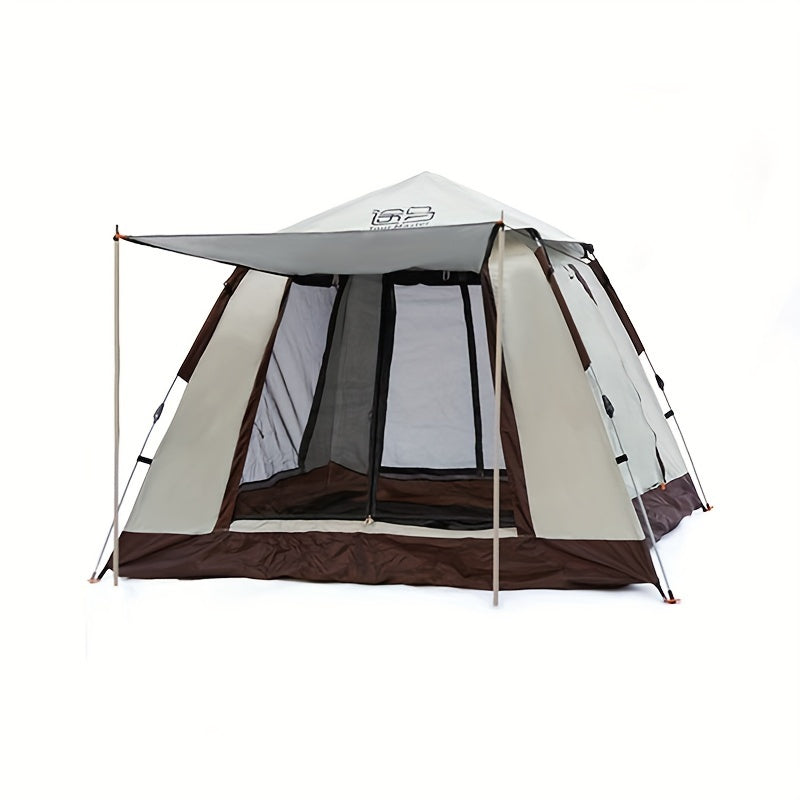 Quick-Open Family Tent Set with Large Windows - Sun Protection, Ventilated & Breathable, High-Density Mesh for Outdoor Mosquito Prevention