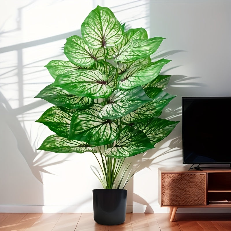 1 Large Artificial Monstera Plant - Nordic Green, Perfect for All Seasons & Occasions like Weddings, Gardens, Photography, Housewarming Gifts - Ideal for Anniversaries, Easter, Mother's Day, St. Patrick's Day, Valentine's Day