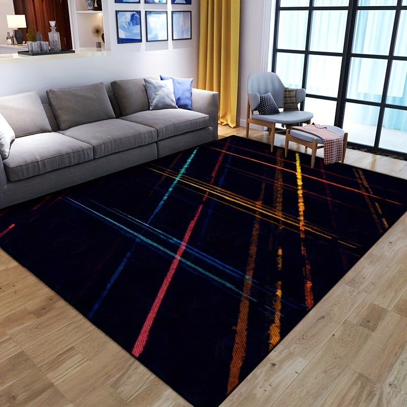 3D Visual Effect Area Rug - Non-Slip, Machine Washable Polyester Carpet for Living Room & Bedroom Decor