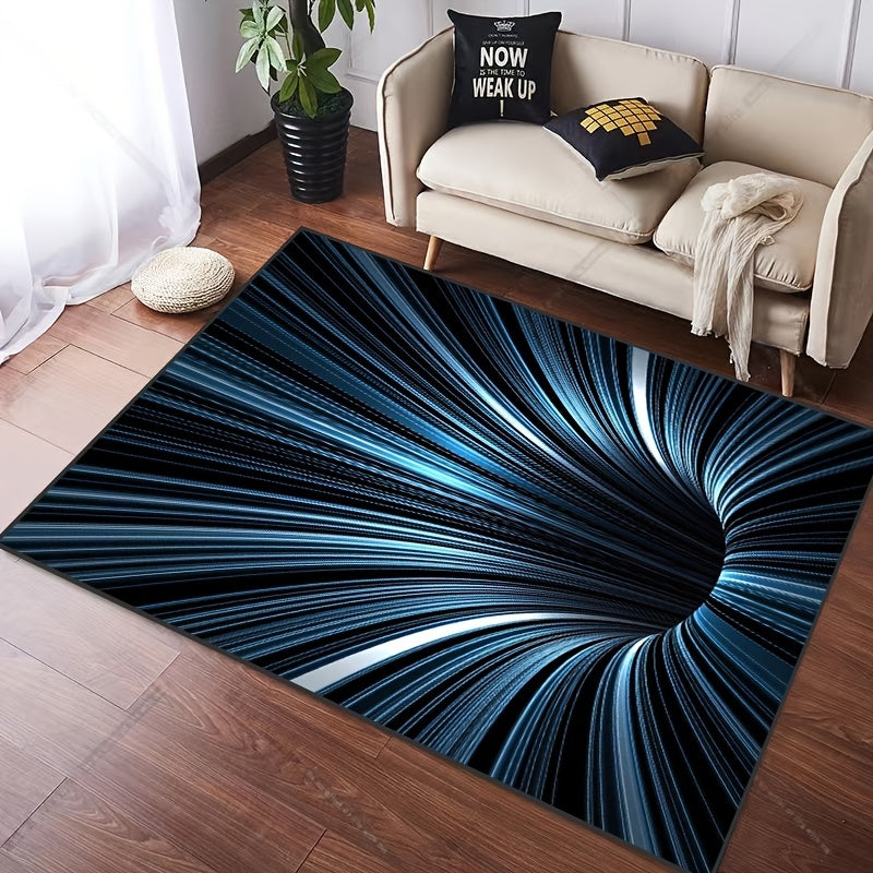 1pc 3D Vision Vortex Carpet Living Room Bedroom Floor Mat Doorway Decor Rugs Creative Three Dimensional Large Area Floor Mats Home Decoration