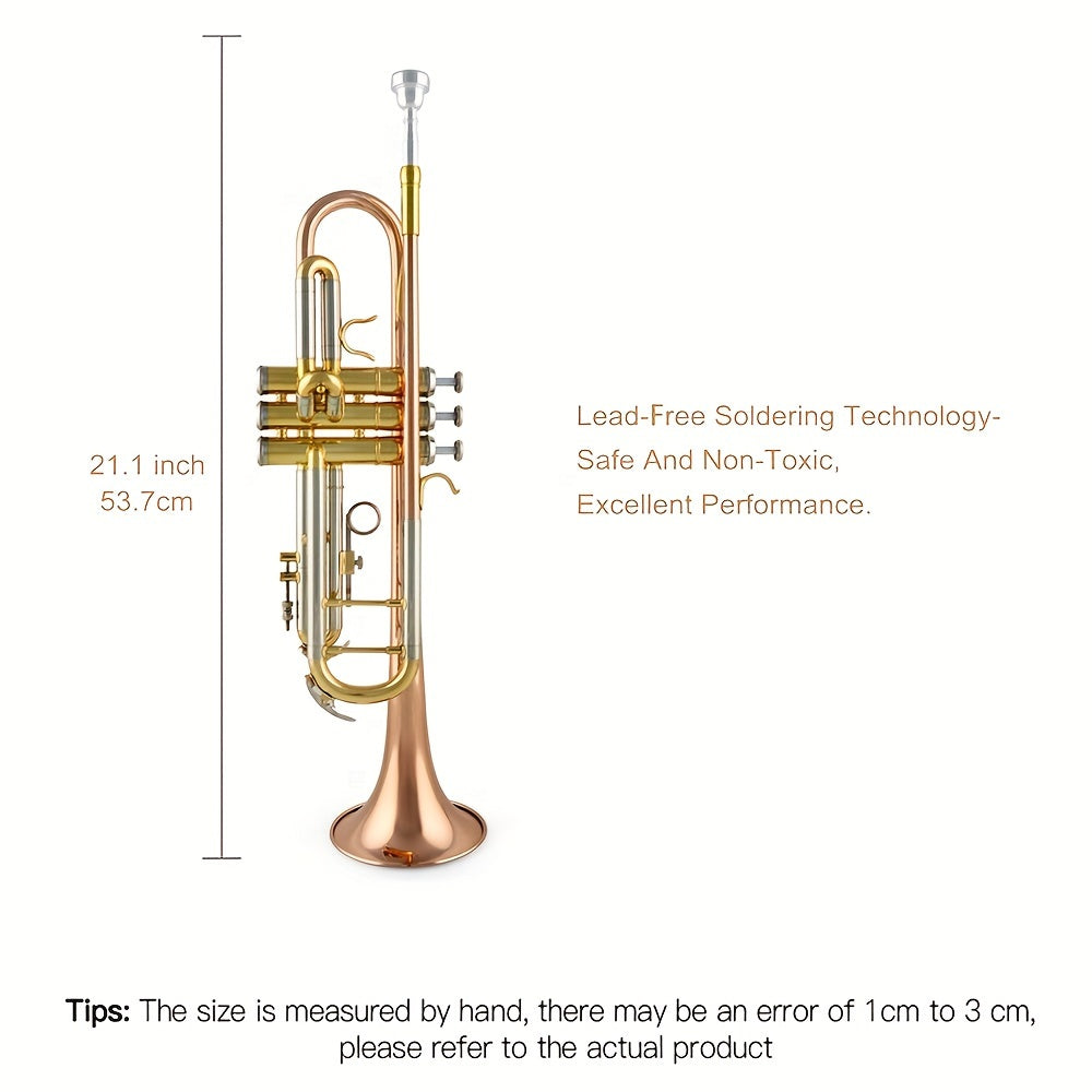 JY B-Trompete aus Phosphorkupfer - Professionelles Instrument für Jazz und mehr