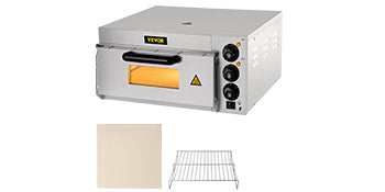 Vevor kommerziellen elektrischen Pizza ofen 14 "Single Deck Layer 110-1300w/220v-2000w und Regal Mehrzweck-Pizza bäcker