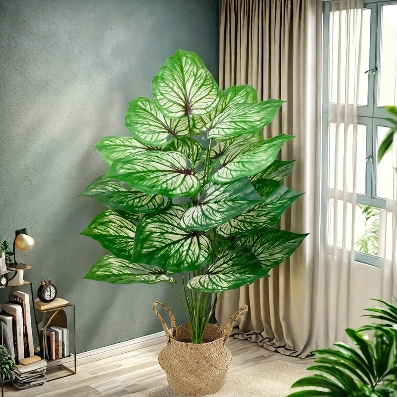 1 Large Artificial Monstera Plant - Nordic Green, Perfect for All Seasons & Occasions like Weddings, Gardens, Photography, Housewarming Gifts - Ideal for Anniversaries, Easter, Mother's Day, St. Patrick's Day, Valentine's Day