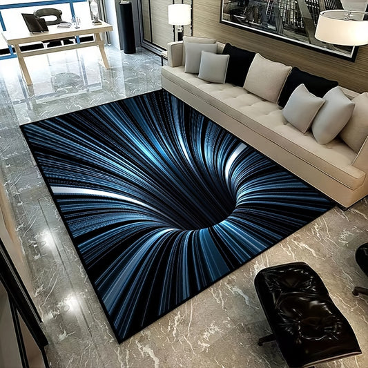 1pc 3D Vision Vortex Carpet Living Room Bedroom Floor Mat Doorway Decor Rugs Creative Three Dimensional Large Area Floor Mats Home Decoration