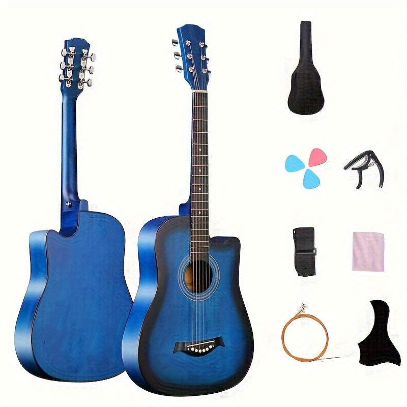 38 Zoll Akustikgitarren-Set für Anfänger