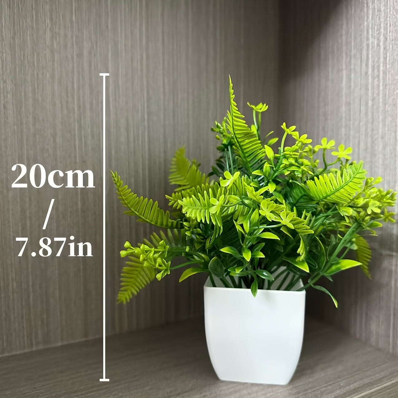 1/2pcs Artificial Fern Plants in Pots, Versatile Faux Greenery Decor, Plastic Home Accents, with Containers for Bathroom, Living Room, Bedroom, Office Desk, Dining Table, All-Season Spring Decoration, Artificial Plants for Ho