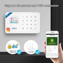 KERUI W184 4G Alarm System Panel - Steuerung Tuya Smart Wireless WIFI 4G