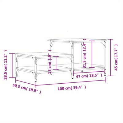 Couchtisch 100×50.5×45... Artikel  direkt vom Hersteller Weltweit A1Markt.de