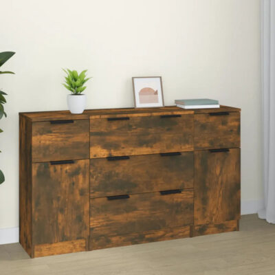 3-tlg. Sideboard-Set aus geräuchertem,... Artikel  direkt vom Hersteller Weltweit A1Markt.de