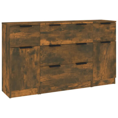 3-tlg. Sideboard-Set aus geräuchertem,... Artikel  direkt vom Hersteller Weltweit A1Markt.de