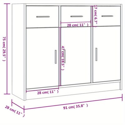 Sideboard Räuchereiche 91x28x75... Artikel  direkt vom Hersteller Weltweit A1Markt.de