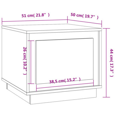 Couchtisch Räuchereiche 51x50x44... Artikel  direkt vom Hersteller Weltweit A1Markt.de