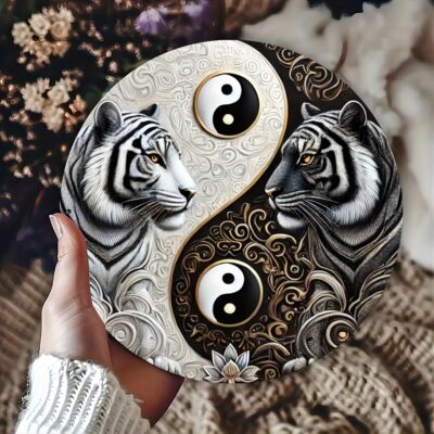 Yin Yang Bengal Tiger Metallschild – Harmonische... Artikel  direkt vom Hersteller Weltweit A1Markt.de