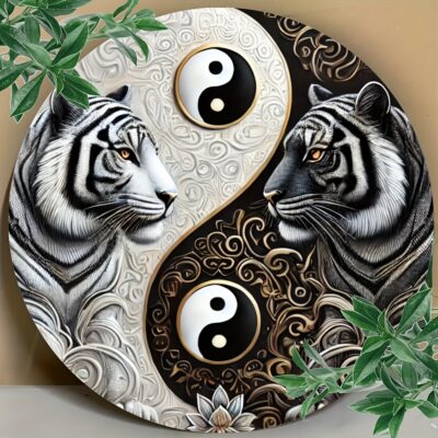 Yin Yang Bengal Tiger Metallschild – Harmonische... Artikel  direkt vom Hersteller Weltweit A1Markt.de