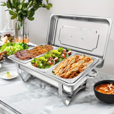 9L 2/4/6/8pcs Chafing Dish Edelstahl Buffet Set Speisenwärmer... Artikel  direkt vom Hersteller Weltweit A1Markt.de