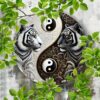 Yin Yang Bengal Tiger Metallschild – Harmonische... Artikel  direkt vom Hersteller Weltweit A1Markt.de