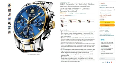 OLEVS Automatic Watches Men Mechanical Wristwatch Luxury... Artikel  direkt vom Hersteller Weltweit A1Markt.de