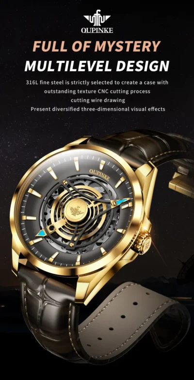 OUPINKE 3206 Automatic Mechanical Watch For Men Hollow... Artikel  direkt vom Hersteller Weltweit A1Markt.de