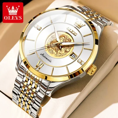 OLEVS Men’s Chinese Dragon Dial Automatic Mechanical... Artikel  direkt vom Hersteller Weltweit A1Markt.de