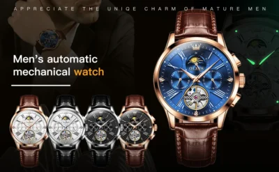 OLEVS Men’s Watch Mechanical Watches Men Automatic... Artikel  direkt vom Hersteller Weltweit A1Markt.de