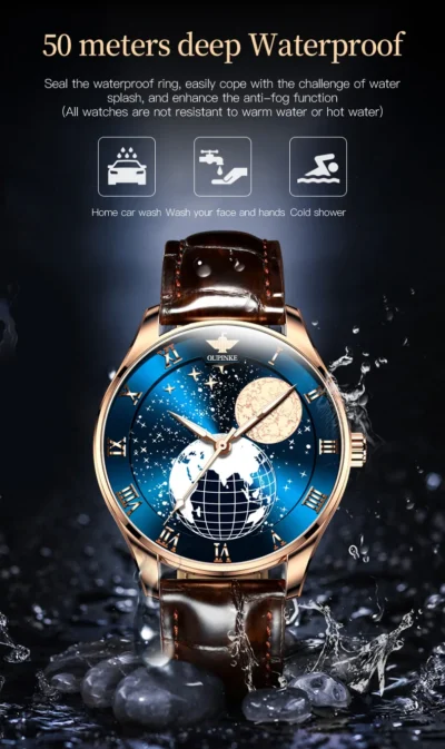 OUPINKE 3177 Moon Phase Man Watch High-end Import Jappan... Artikel  direkt vom Hersteller Weltweit A1Markt.de