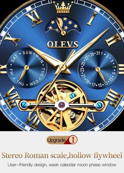 OLEVS Herrenuhr – Luxus-Automatikuhr mit Chronograph... Artikel  direkt vom Hersteller Weltweit A1Markt.de