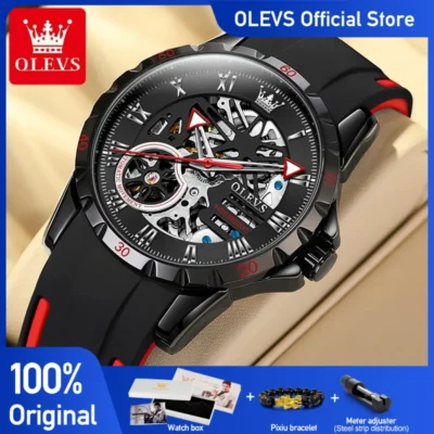 OLEVS Men’s Watches Hollow Out Sporty Automatic... Artikel  direkt vom Hersteller Weltweit A1Markt.de