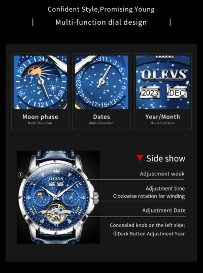 OLEVS Men’s Watches Classic Multifunction Calendar... Artikel  direkt vom Hersteller Weltweit A1Markt.de