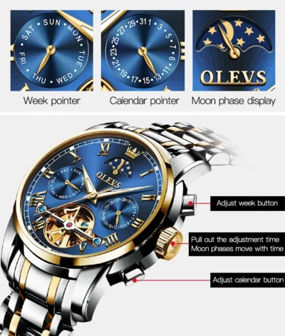 OLEVS Herrenuhr – Luxus-Automatikuhr mit Chronograph... Artikel  direkt vom Hersteller Weltweit A1Markt.de