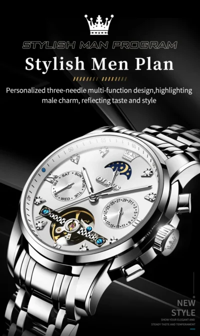 OELVS Men’s Watches Luxury Original Automatic... Artikel  direkt vom Hersteller Weltweit A1Markt.de