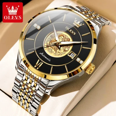 OLEVS Men’s Chinese Dragon Dial Automatic Mechanical... Artikel  direkt vom Hersteller Weltweit A1Markt.de