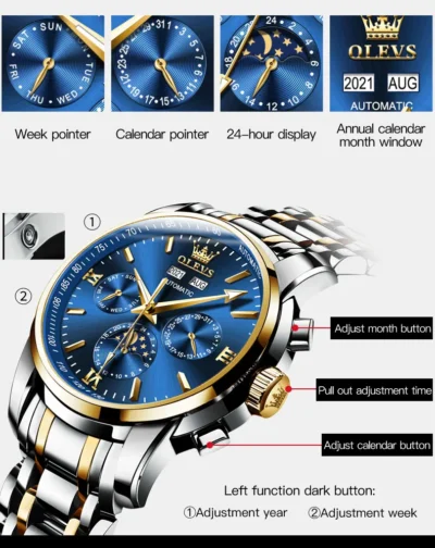 OLEVS Automatic Watches Men Mechanical Wristwatch Luxury... Artikel  direkt vom Hersteller Weltweit A1Markt.de