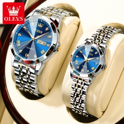 OLEVS Couple Watches Rhombus Mirror Luxury Original... Artikel  direkt vom Hersteller Weltweit A1Markt.de