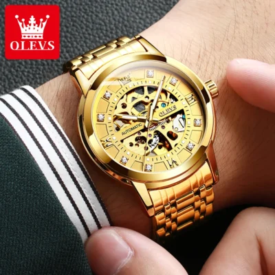 OLEVS Men’s Watches Luxury Hollowing Mechanical... Artikel  direkt vom Hersteller Weltweit A1Markt.de