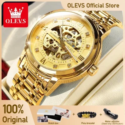 OLEVS Men’s Watches Luxury Hollowing Mechanical... Artikel  direkt vom Hersteller Weltweit A1Markt.de