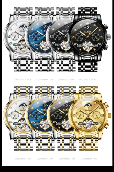 OELVS Men’s Watches Luxury Original Automatic... Artikel  direkt vom Hersteller Weltweit A1Markt.de